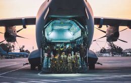 Crew of one of the crew involved in the Austral Endurance Operation (Pic Flt Lt Leggott)