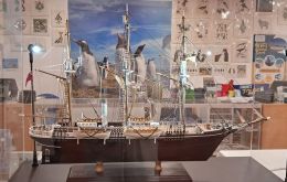 The finely crafted 1:52 scale model was built in Dnipro, Ukraine, by retired engineer Vitaliy Vrubel amid ongoing conflictx