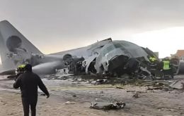 Witness accounts described the plane hitting numerous vehicles before coming to a stop.