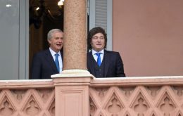 Milei thanked Kast on behalf of the Argentine government for the traditional support of the Chilean government on the Malvinas Islands Question. Photo: Juan Mabromata / AFP