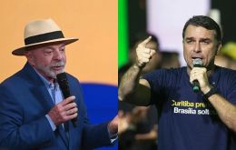 The Quaest poll released on Friday gives Lula 43% against Flávio Bolsonaro's 40% in a potential runoff