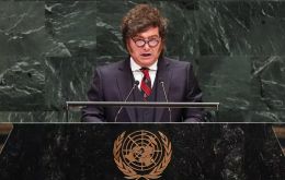 It was his third speech as president to the body and the eighth of the day's speakers, running 19 minutes